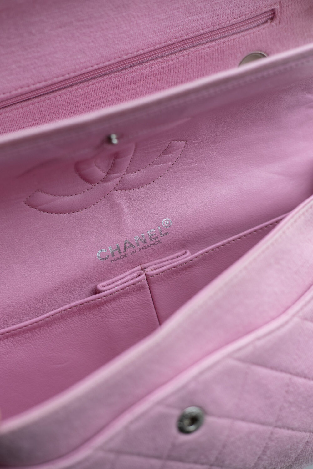 Chanel, Medium Classic Double Flap Jersey – Bild 16