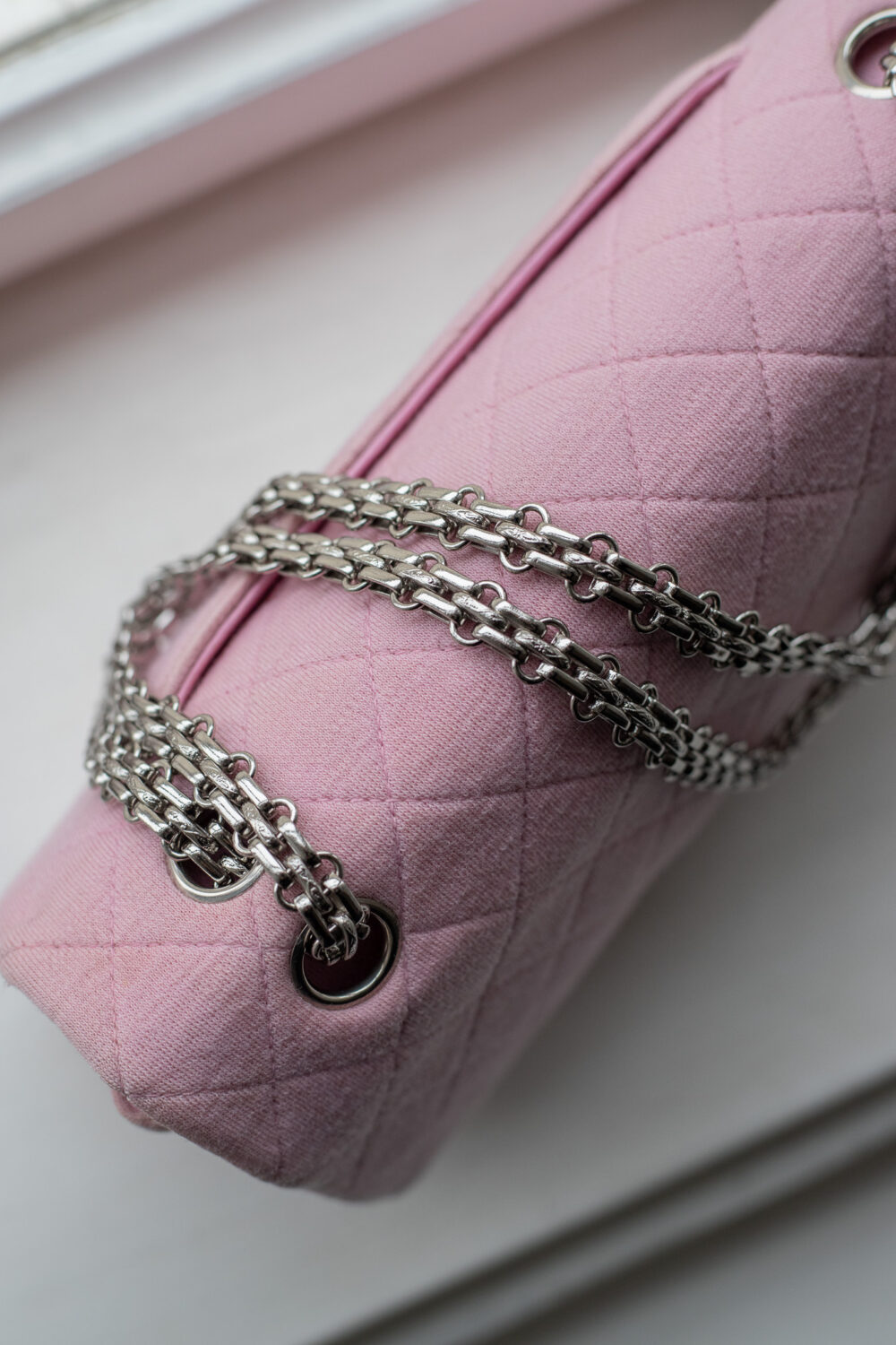 Chanel, Medium Classic Double Flap Jersey – Bild 19