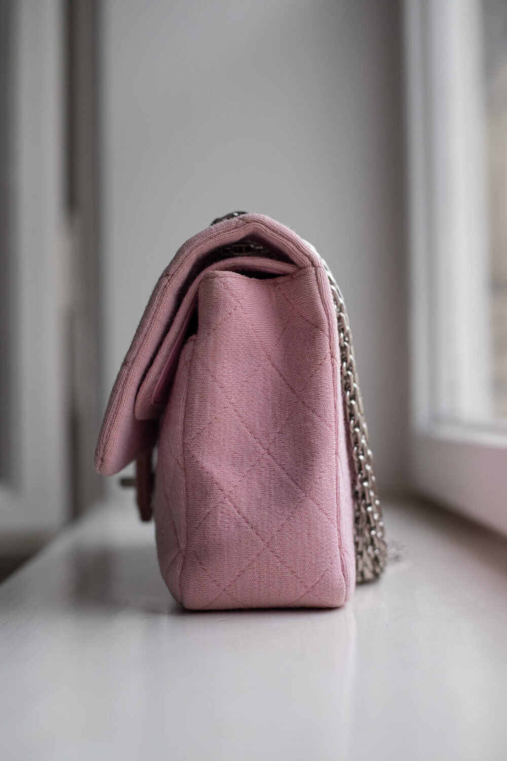 Chanel, Medium Classic Double Flap Jersey – Bild 3