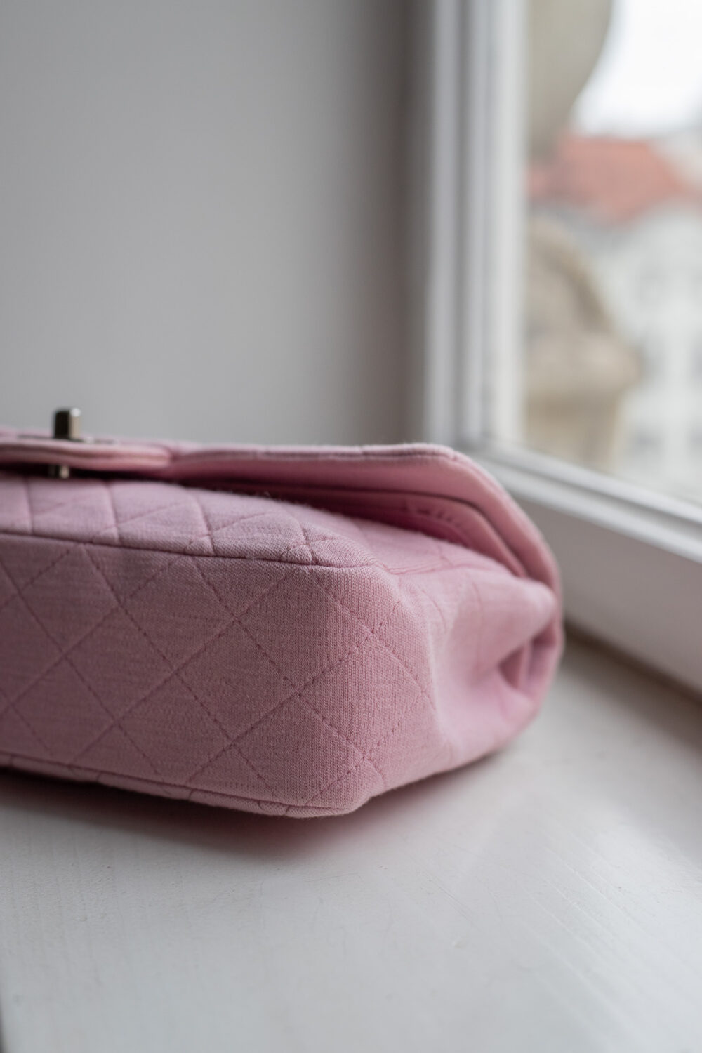 Chanel, Medium Classic Double Flap Jersey – Bild 5