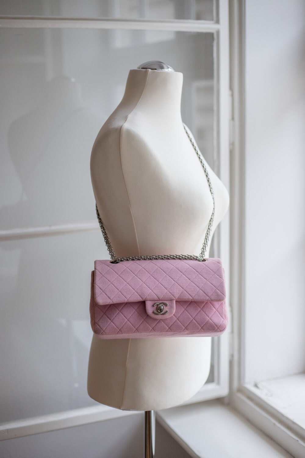 Chanel, Medium Classic Double Flap Jersey – Bild 9