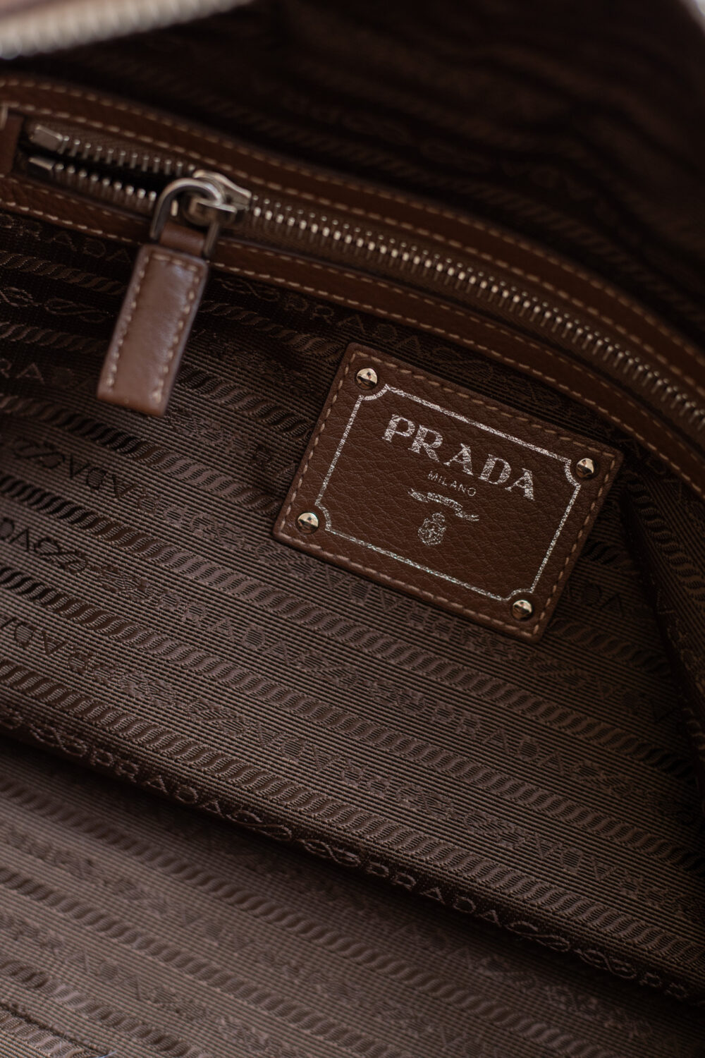Prada, Vitello Daino Bauletto Bowling Bag – Bild 12