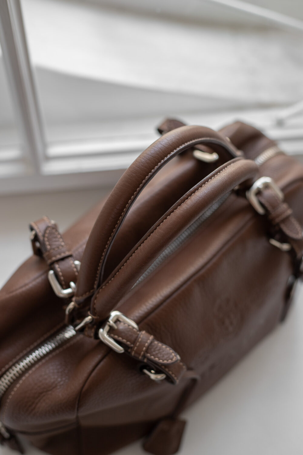 Prada, Vitello Daino Bauletto Bowling Bag – Bild 14