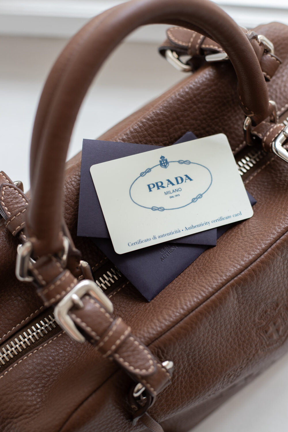 Prada, Vitello Daino Bauletto Bowling Bag – Bild 19
