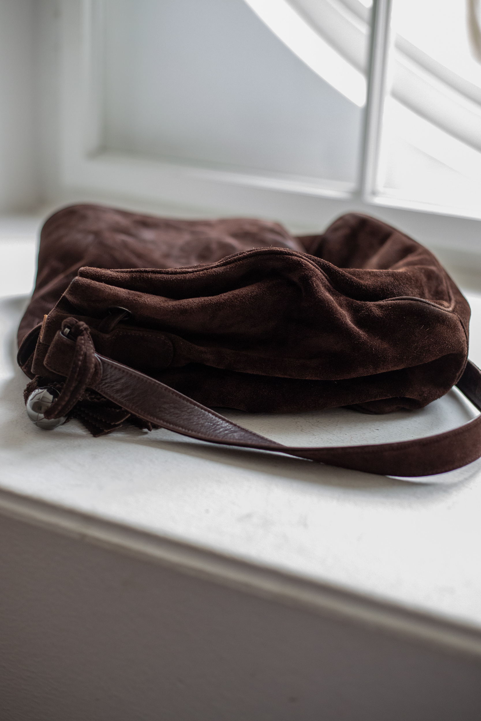 Chanel, Suede Messenger Bag – Bild 5
